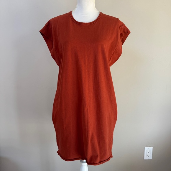 Rag & Bone Ryder Muscle Mini Dress in Paprika organic cotton size Small - Picture 7 of 15
